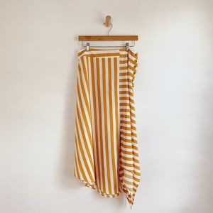 TOPSHOP Handkerchief Hem Midi Skirt